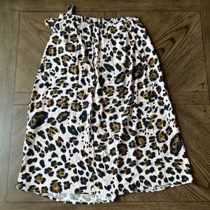 URBAN Romantics Animal Print Leopard Wrap Skirt Size Large